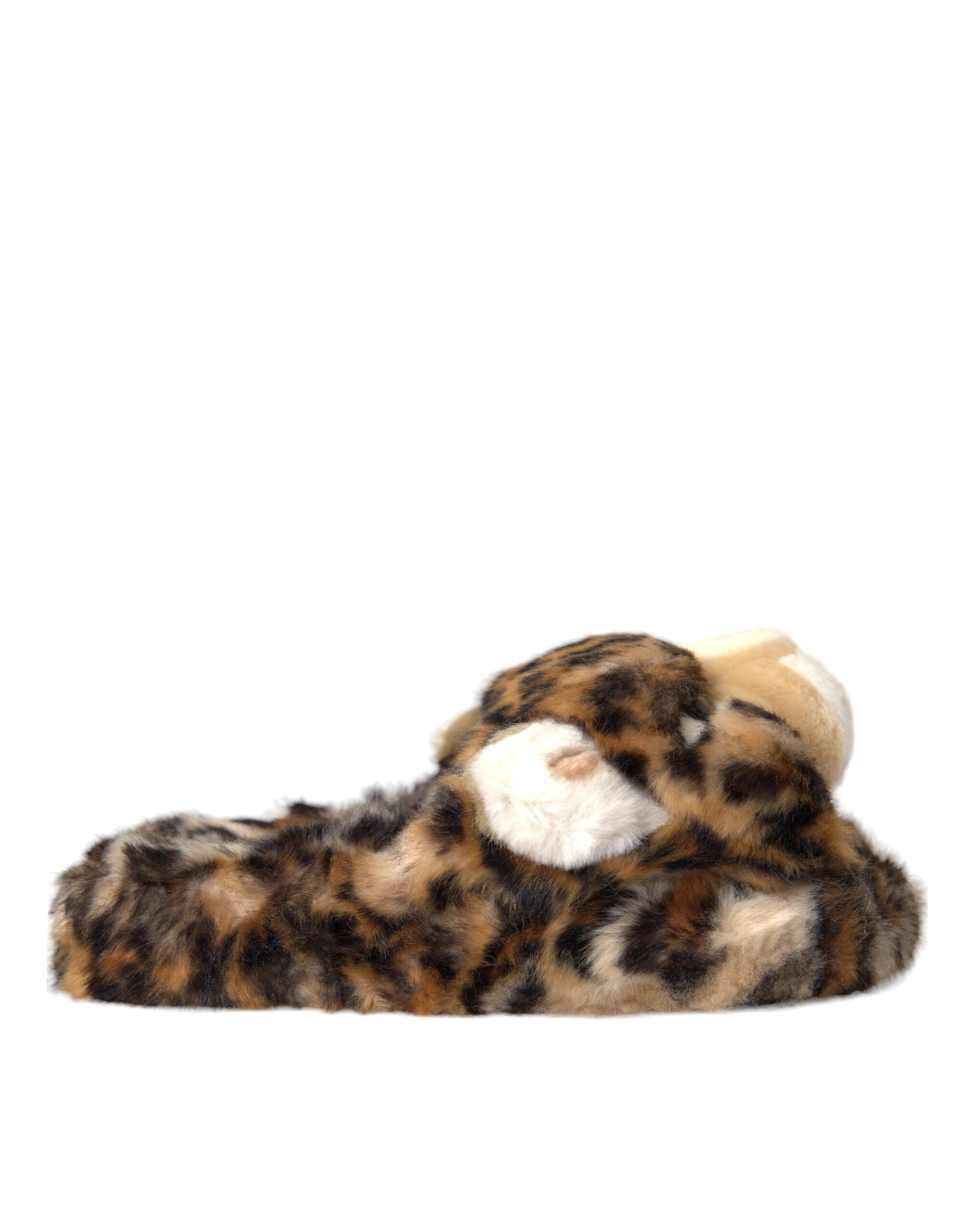 Sandales Dolce & Gabbana marron tigre