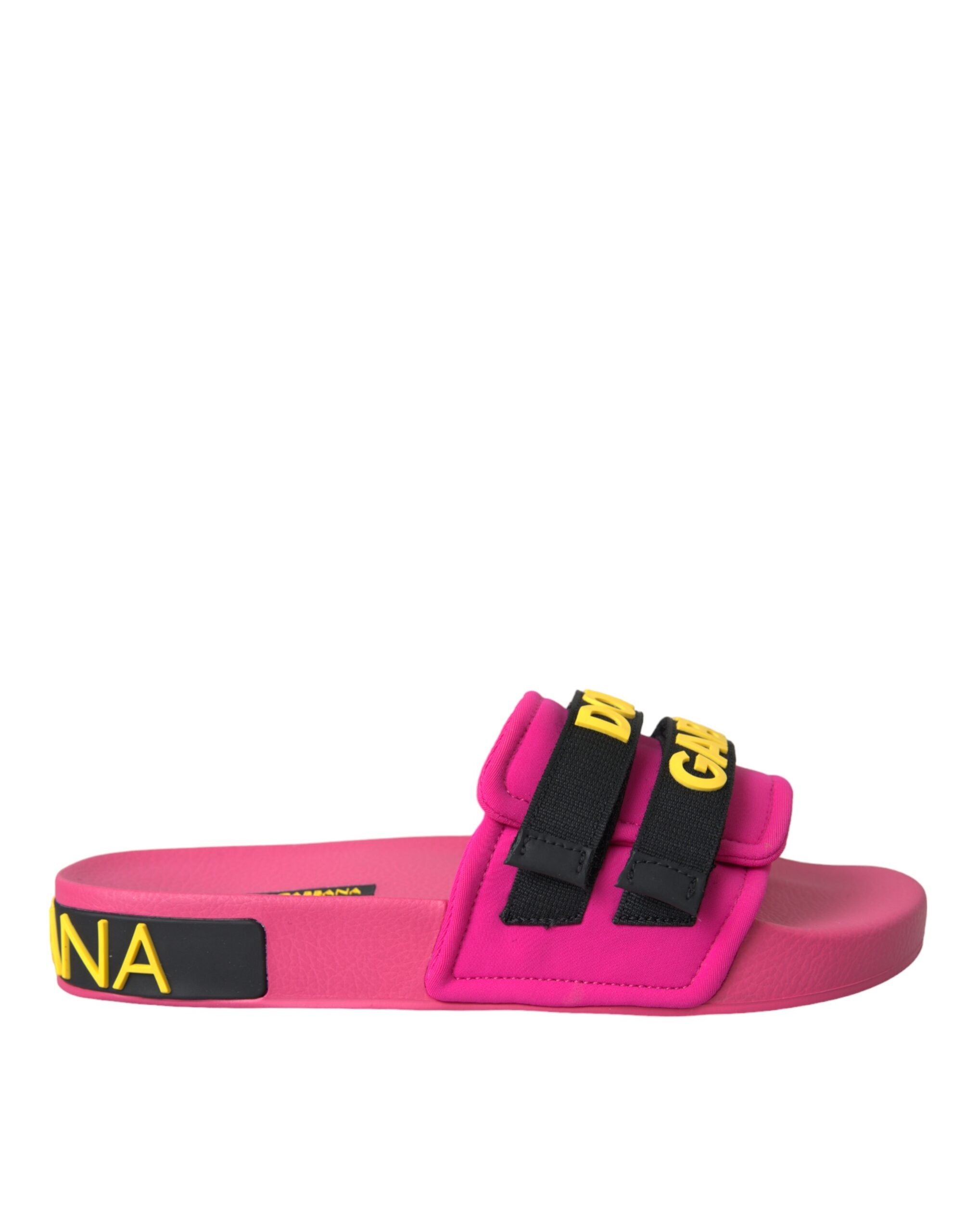 Sandales Dolce & Gabbana noires roses