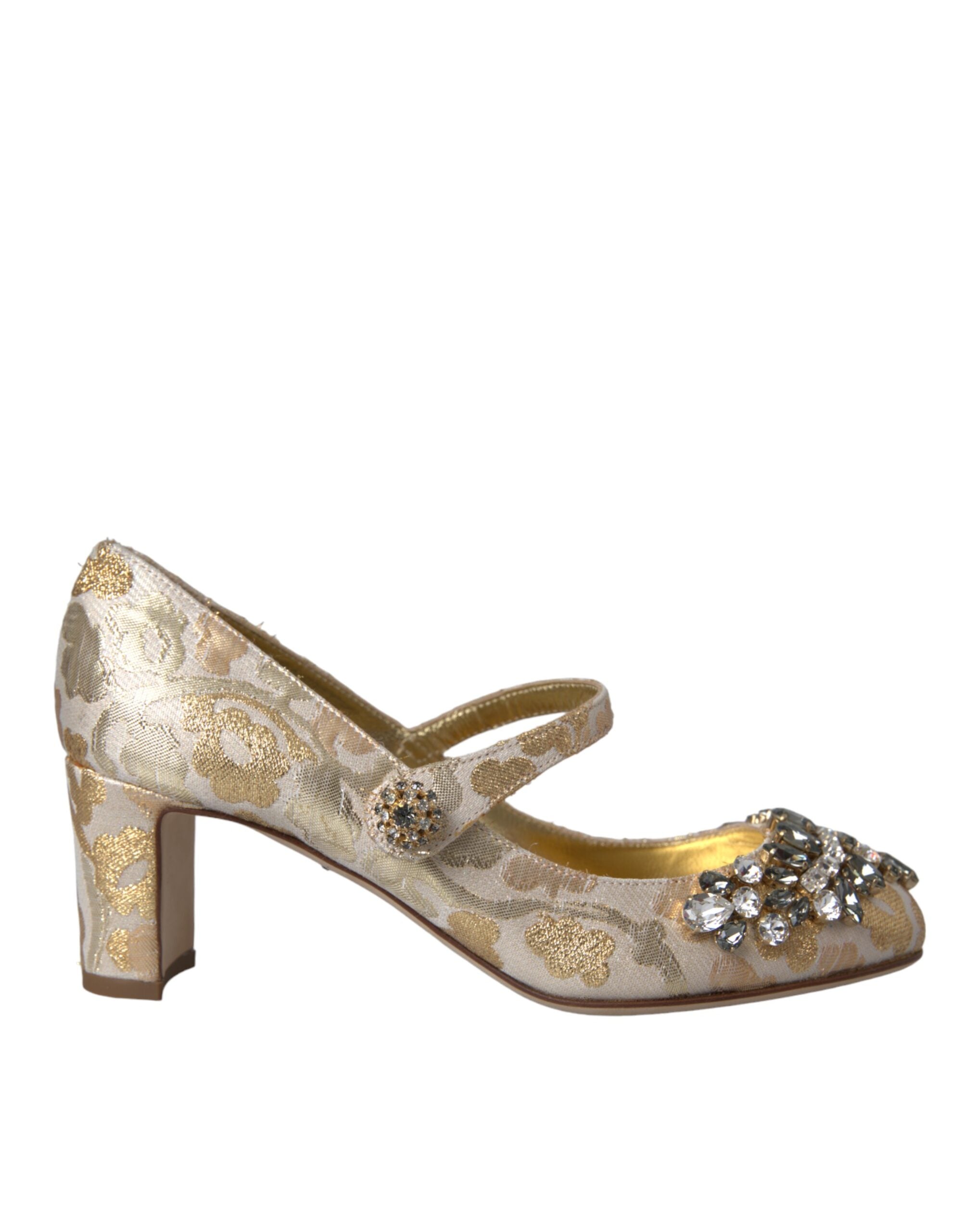 Pumps Dolce & Gabbana Floral dorées