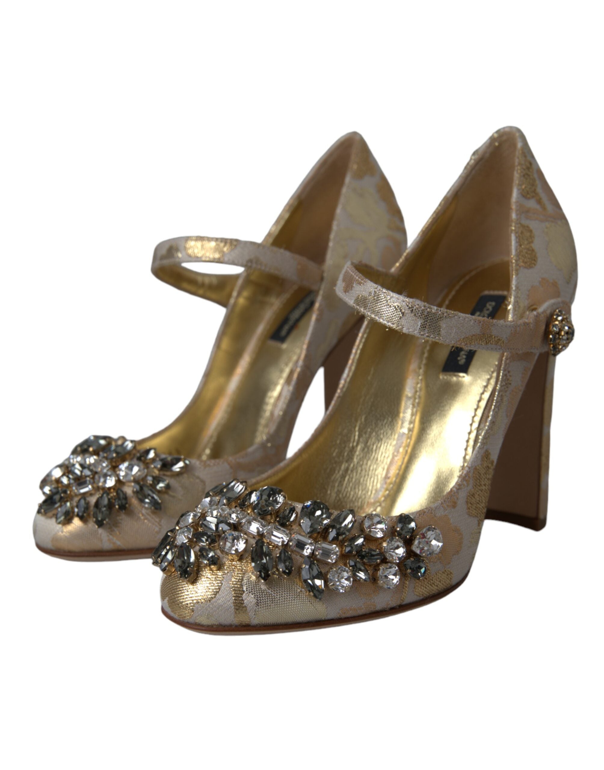 Pumps Dolce & Gabbana Jacquard dorées