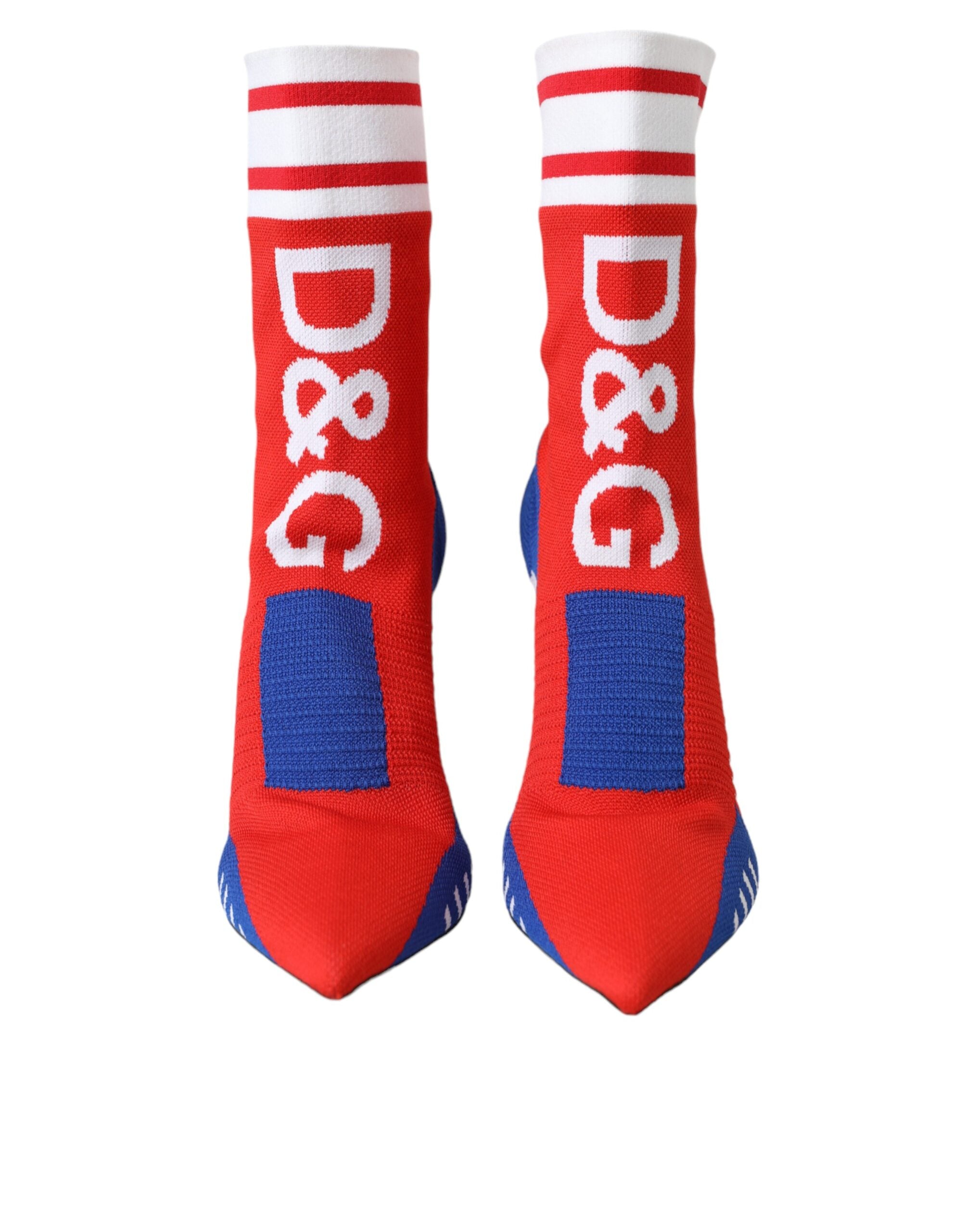 Bottines Dolce & Gabbana rouges et bleues