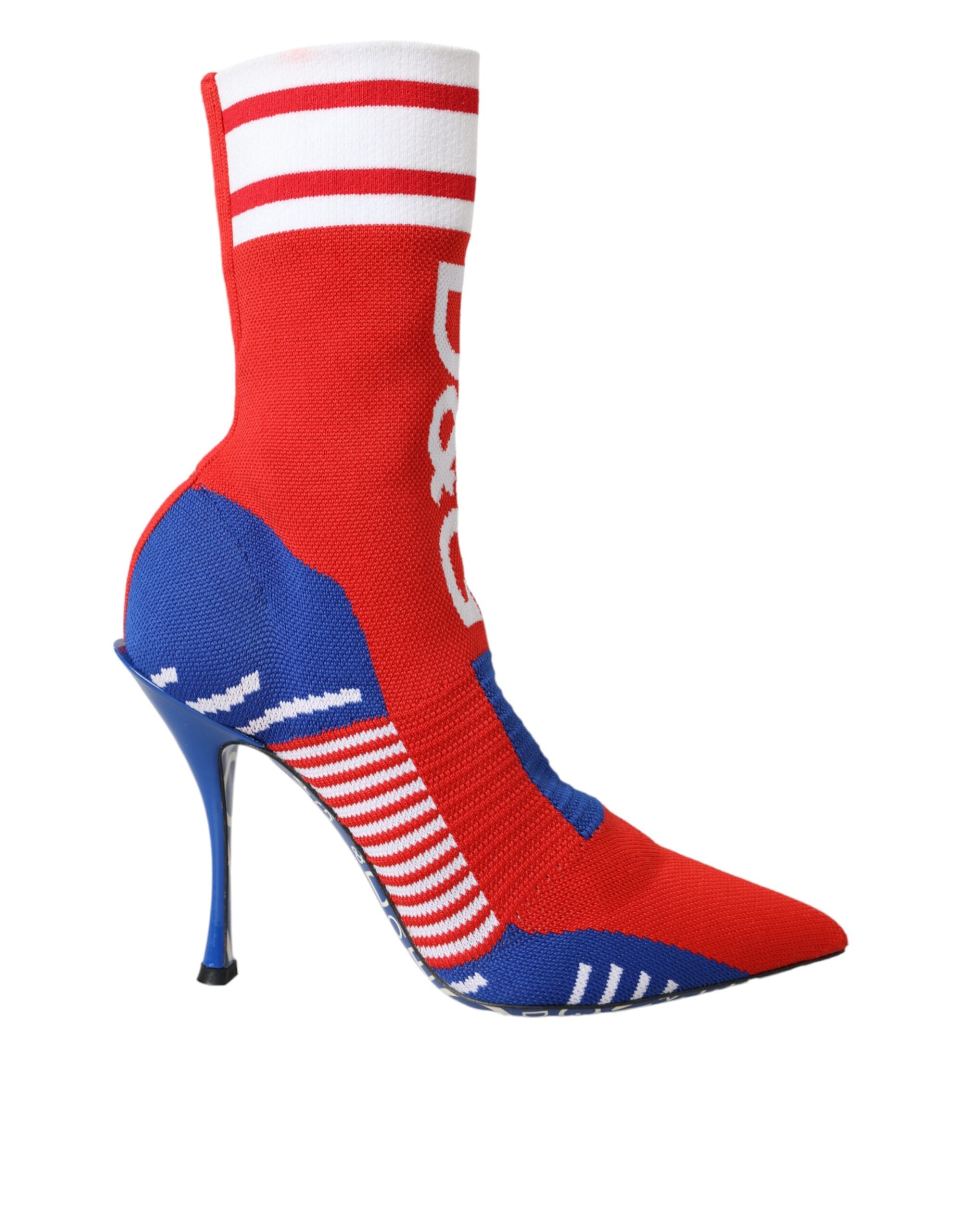 Bottines Dolce & Gabbana rouges et bleues