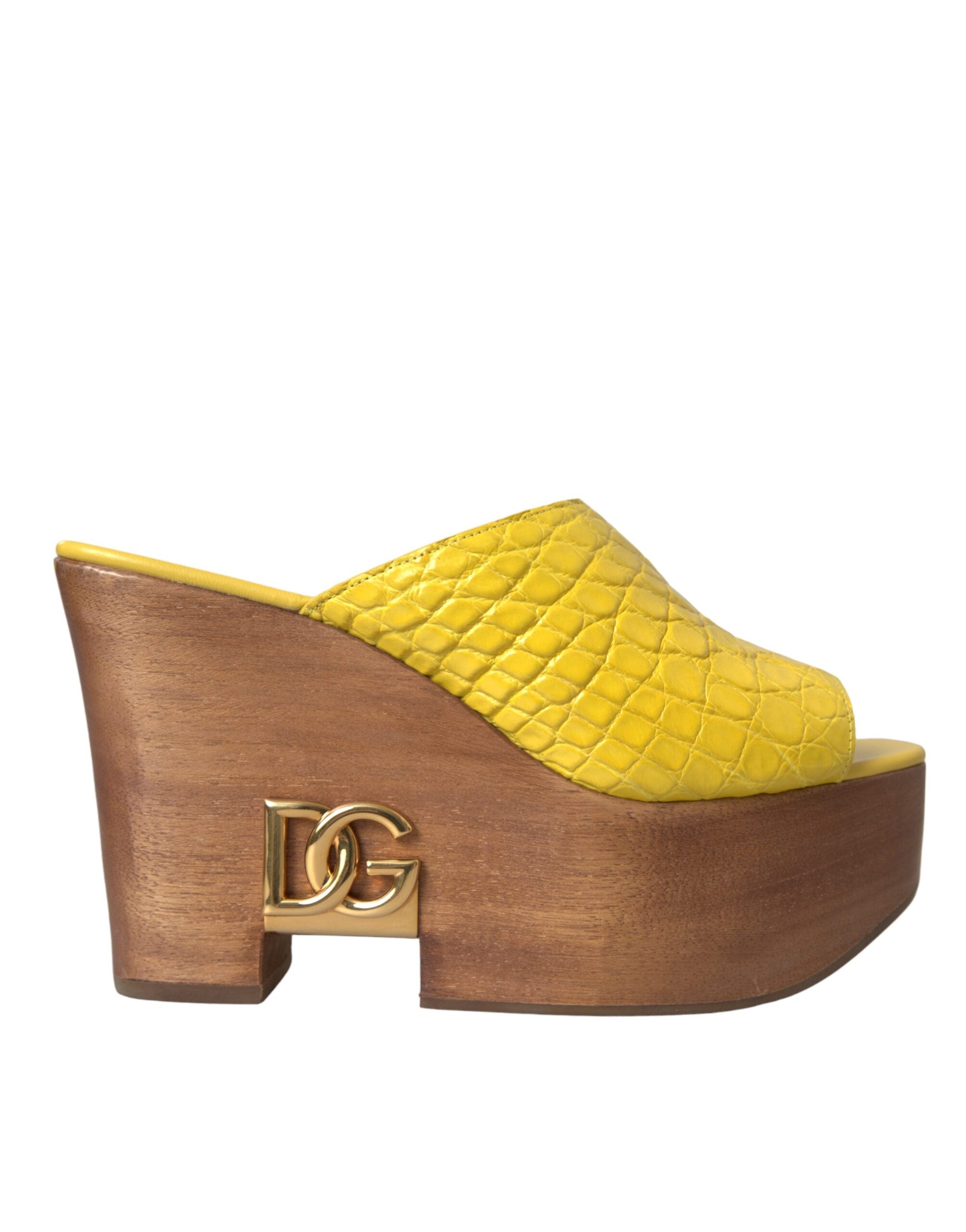 Sandales Dolce & Gabbana jaunes