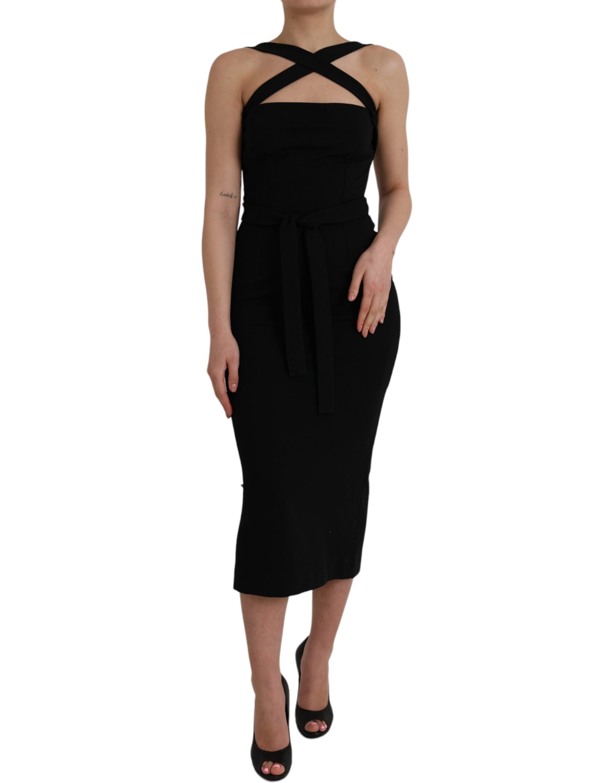 Robe DOLCE & GABBANA Halter noire