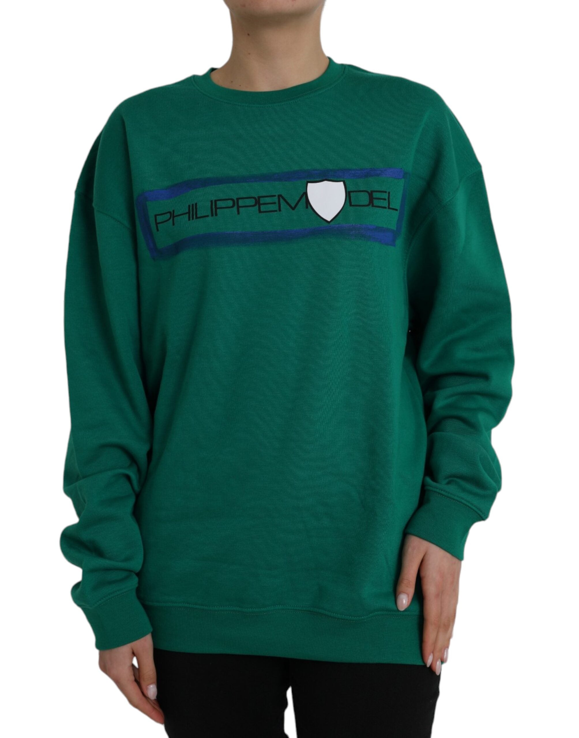 Pull Philippe Model vert imprimé