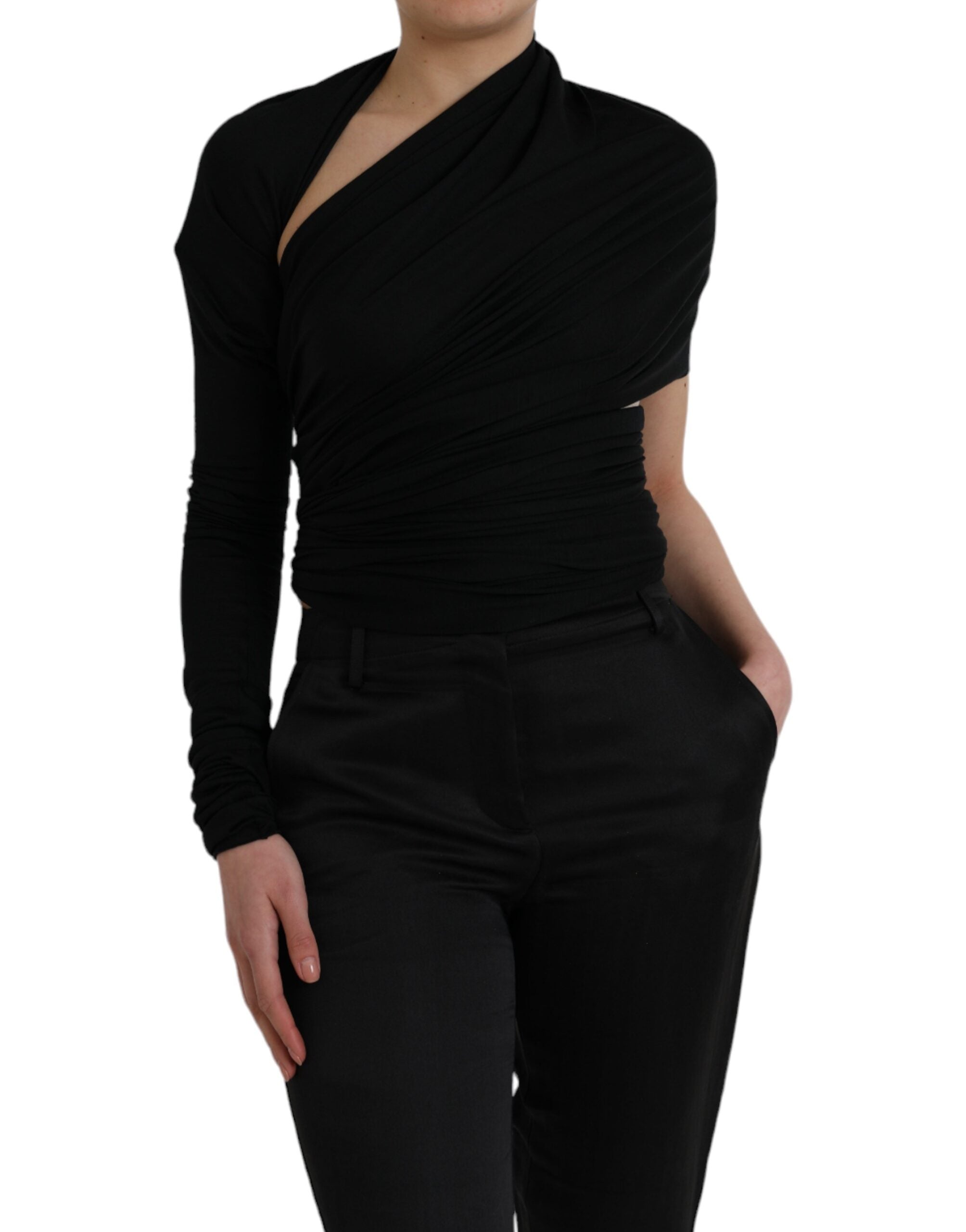 Haut Dolce & Gabbana asymétrique noir