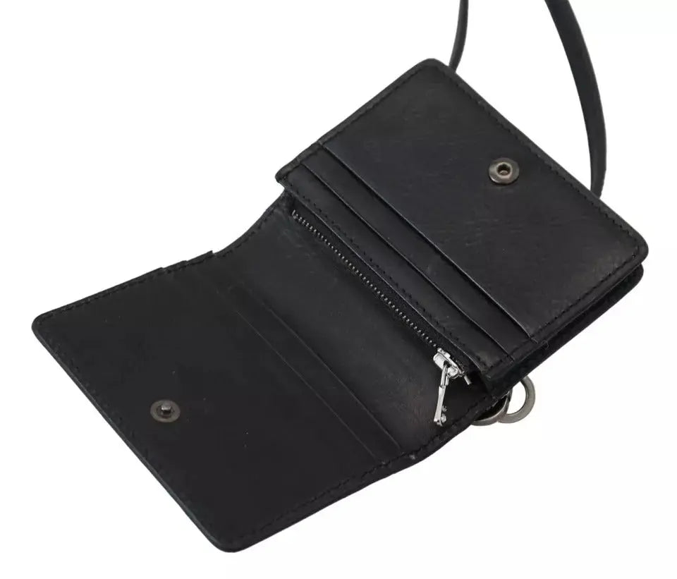 Portefeuille Dolce & Gabbana en cuir noir Dolce & Gabbana