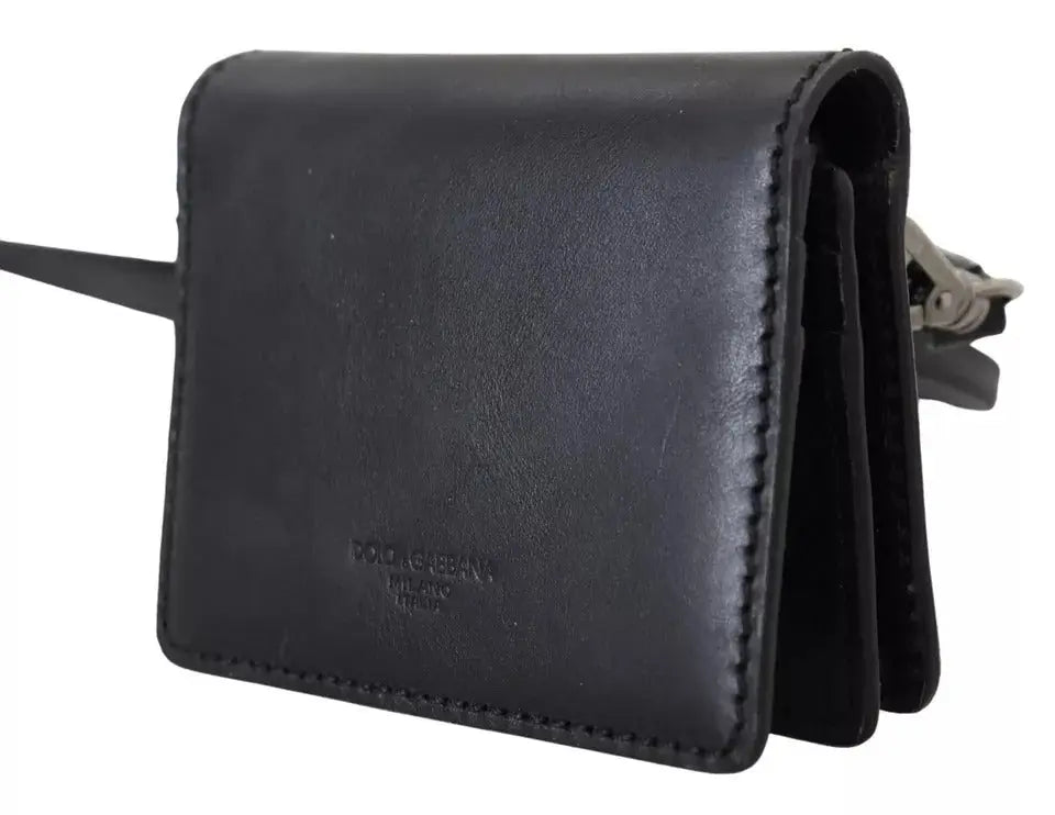 Portefeuille Dolce & Gabbana en cuir noir Dolce & Gabbana