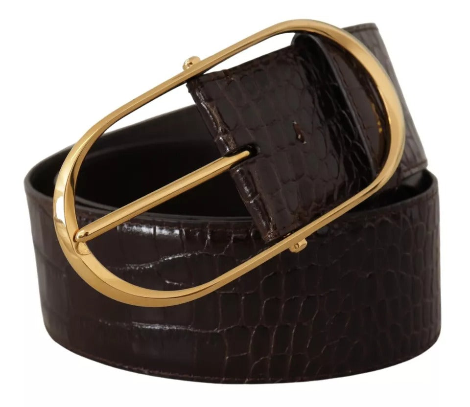 Ceinture Dolce & Gabbana en cuir marron