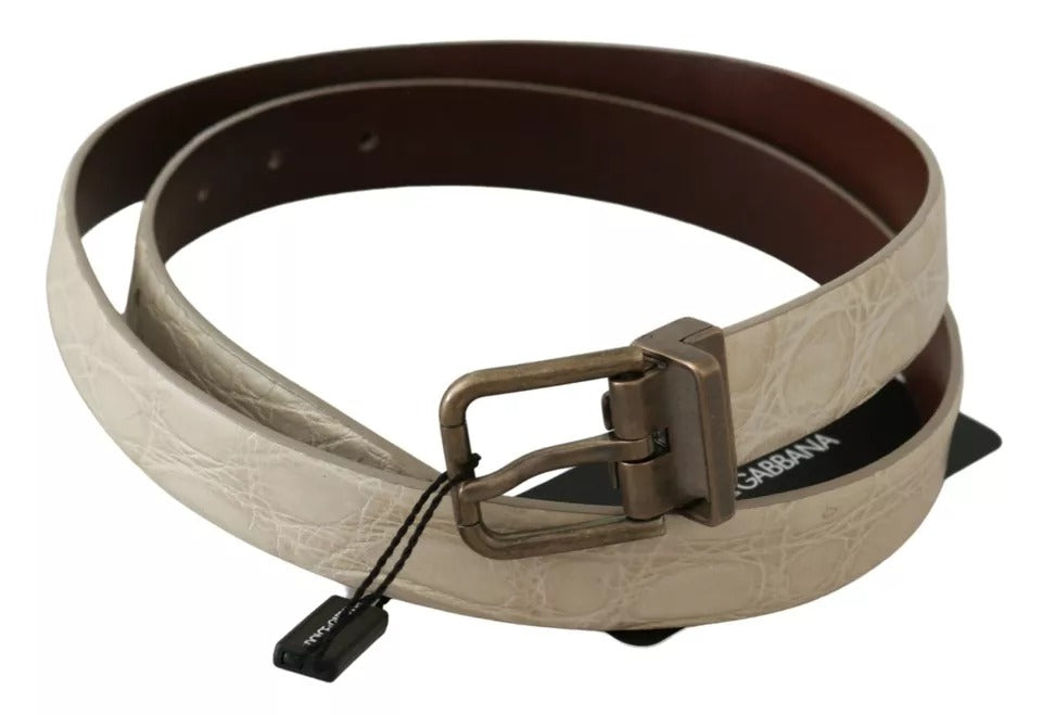 Ceinture Dolce & Gabbana beige crème