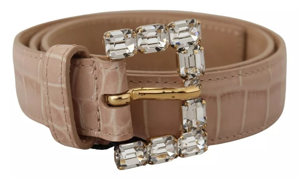 Ceinture Dolce & Gabbana en cuir beige