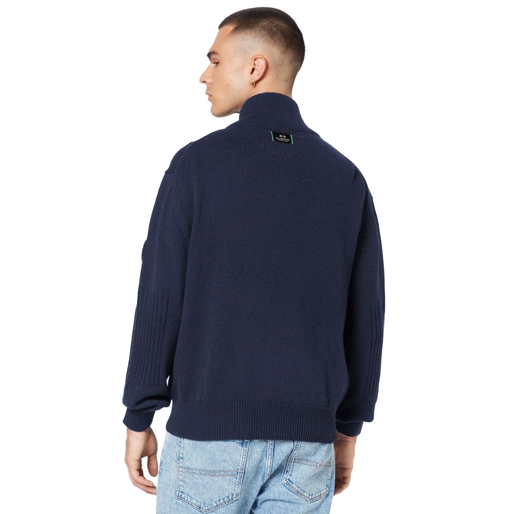Sweater La Martina modèle zip bleu