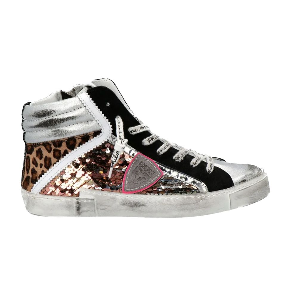 Baskets avec sequins grises