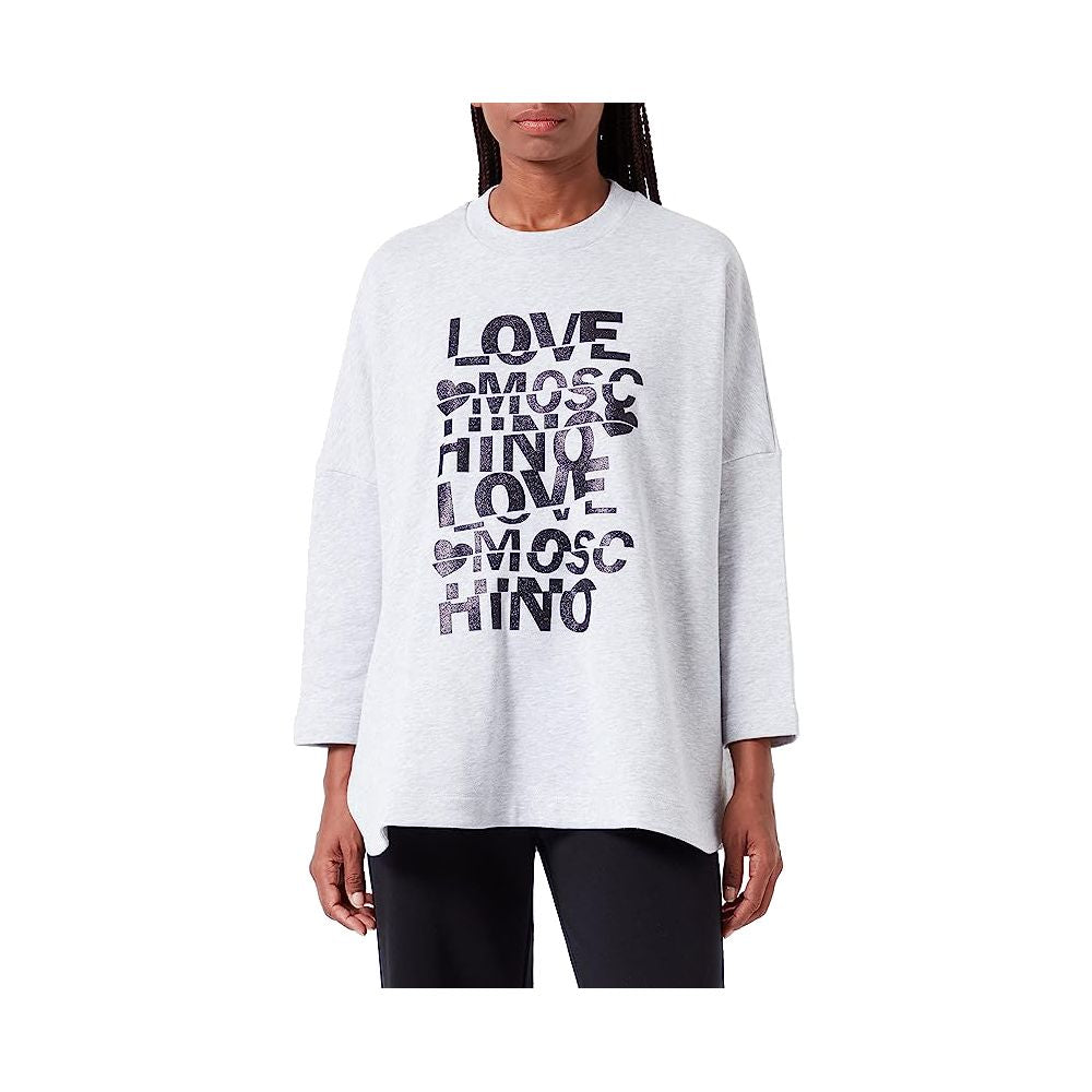 Sweatshirt Love Moschino gris