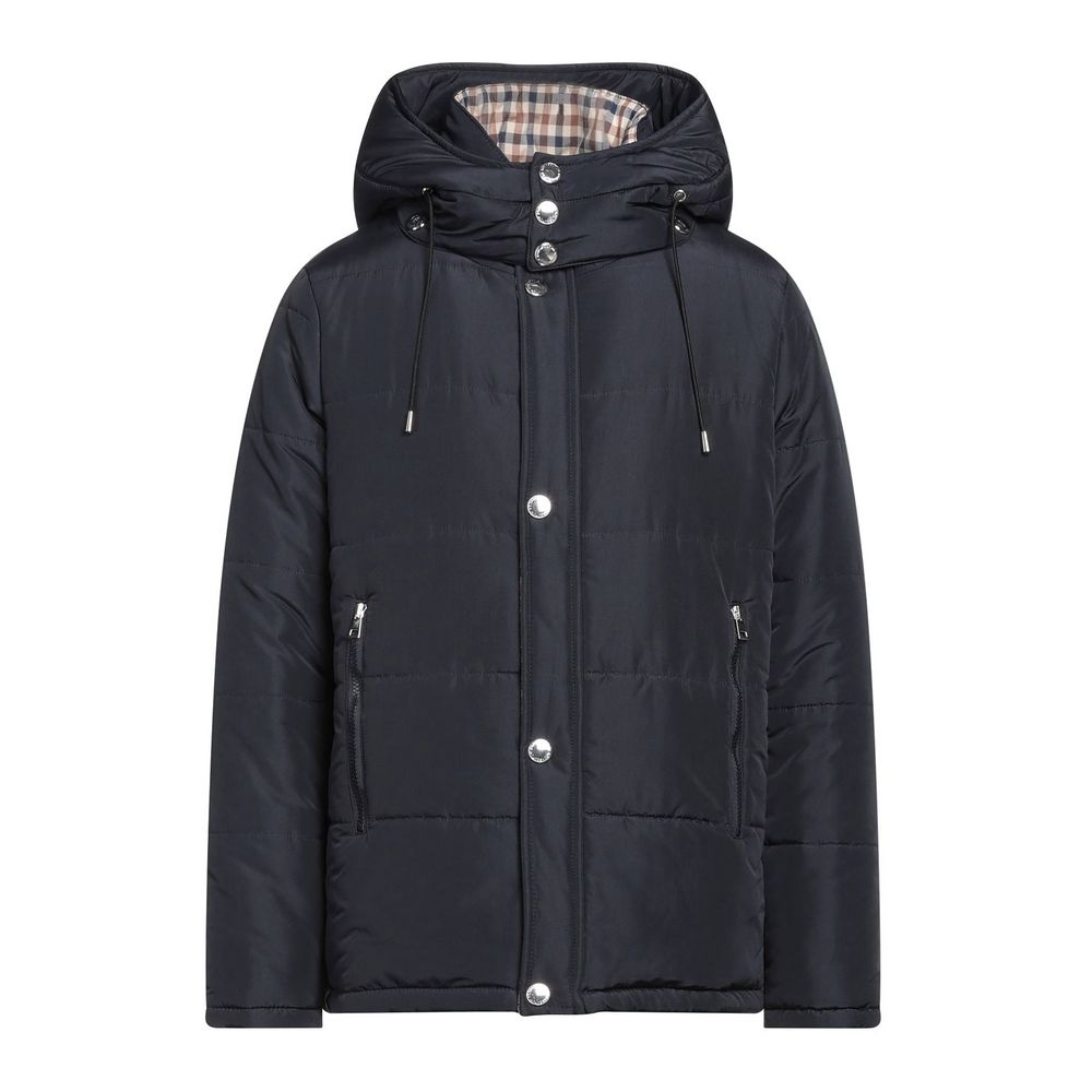 Veste Aquascutum avec capuche bleue