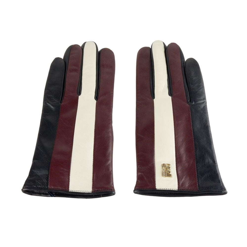 Gants Cavalli Class noirs avec rouge