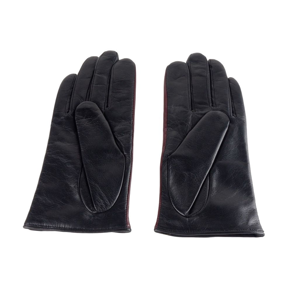 Gants Cavalli Class noirs avec rouge
