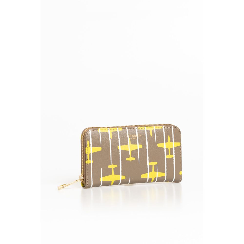 Portefeuille Trussardi modèle avion beige