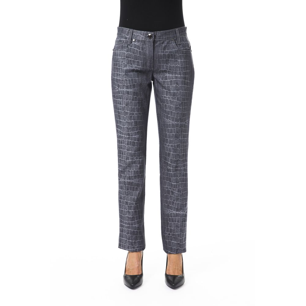 Pantalons Byblos croco noirs