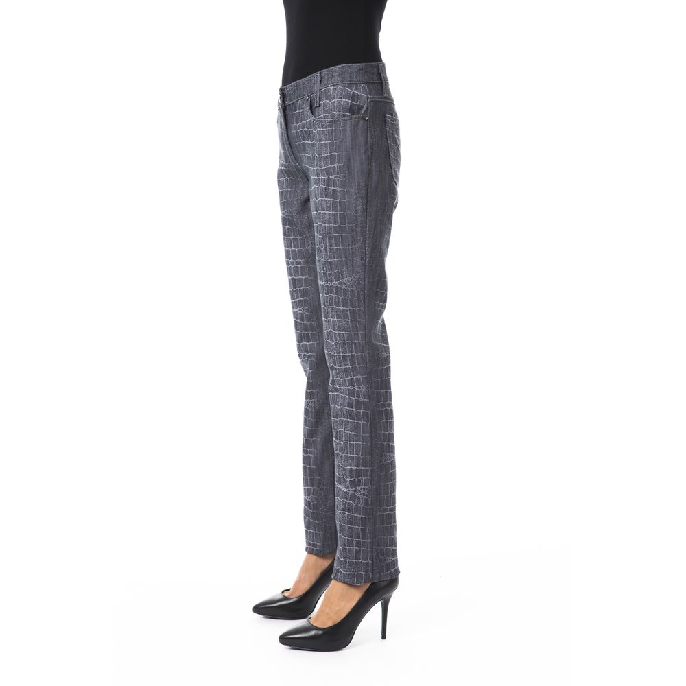 Pantalons Byblos croco noirs