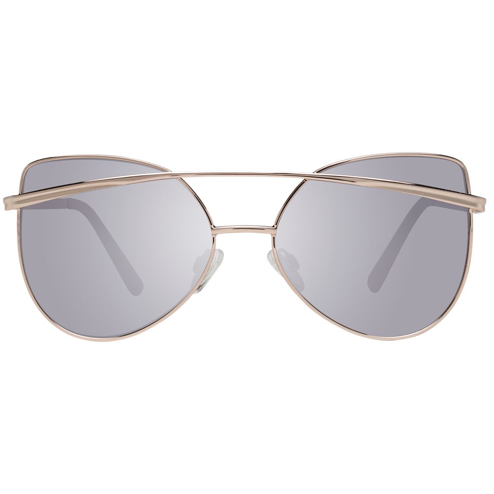 Lunettes de soleil or rose blanches
