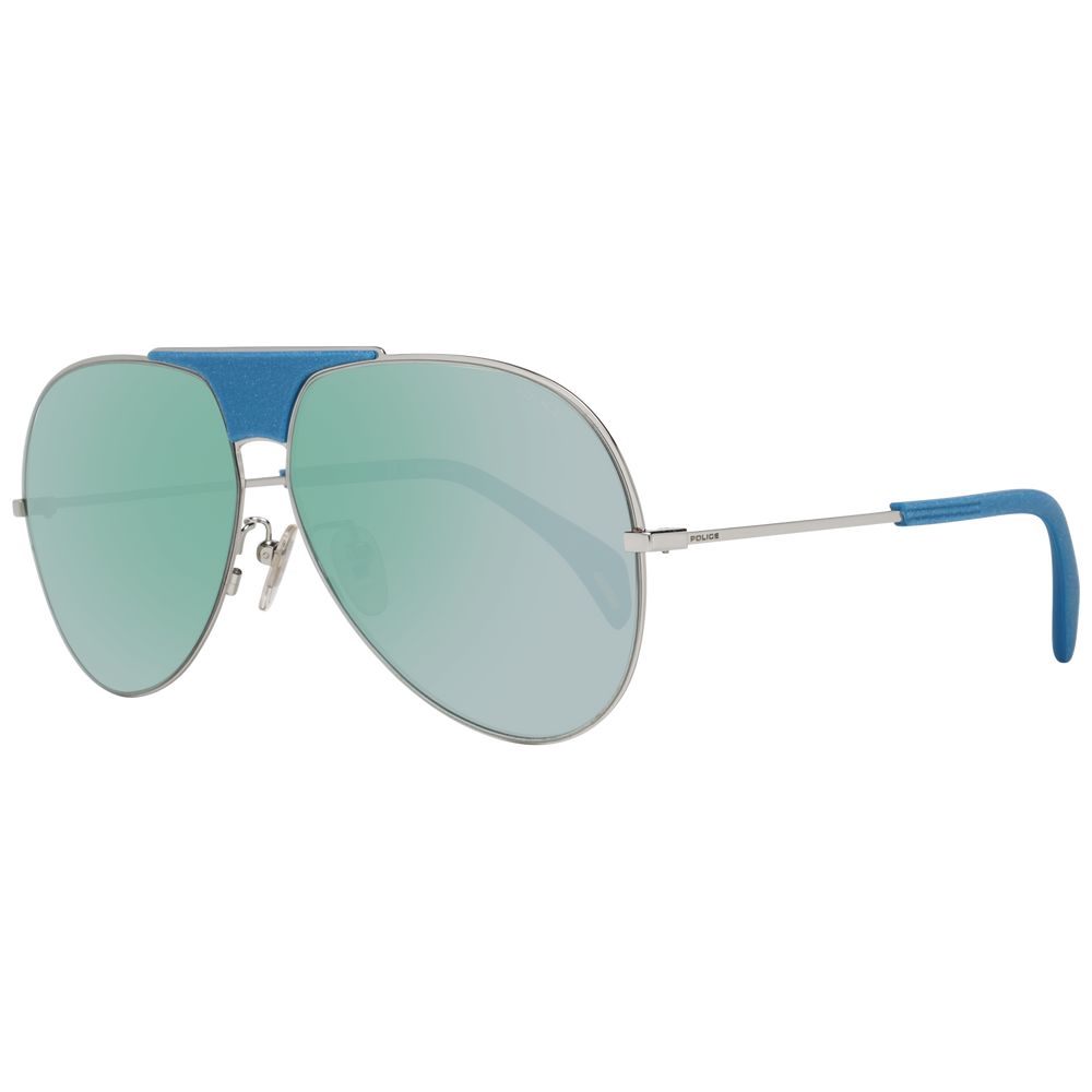 Lunettes de soleil aviator bleues