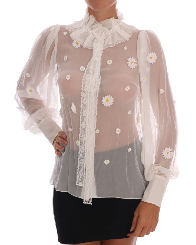 Chemise Dolce & Gabbana marguerite blanche