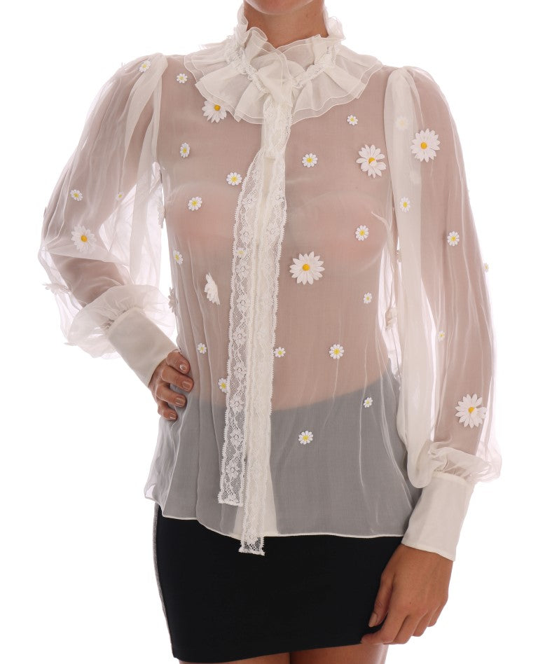 Chemise Dolce & Gabbana marguerite blanche
