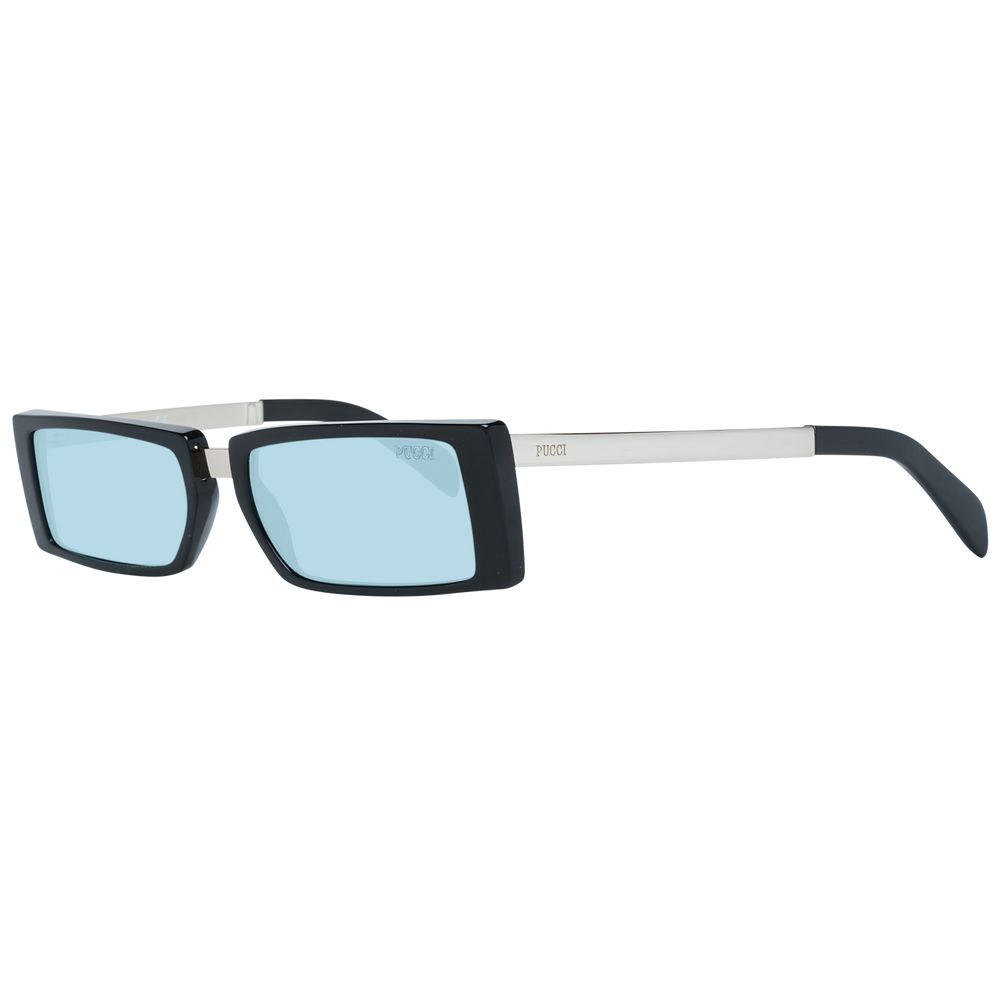 Lunettes noires noires turquoise