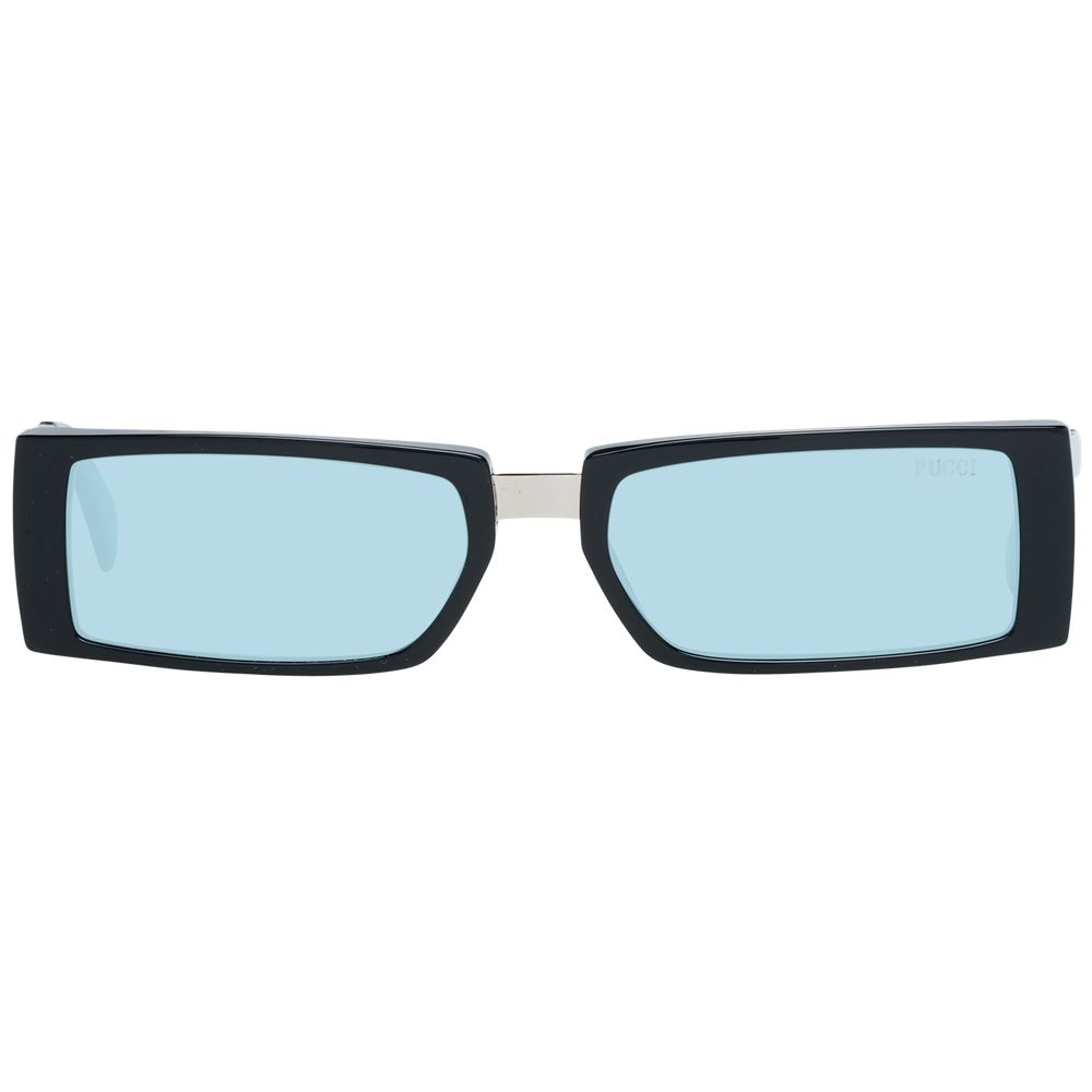 Lunettes noires noires turquoise