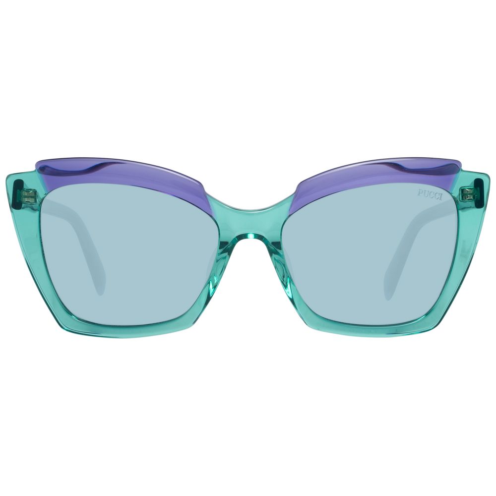 Lunettes de soleil vertes cat eye