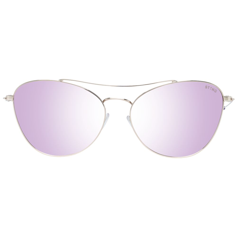 Lunettes de soleil argentées cat-eye