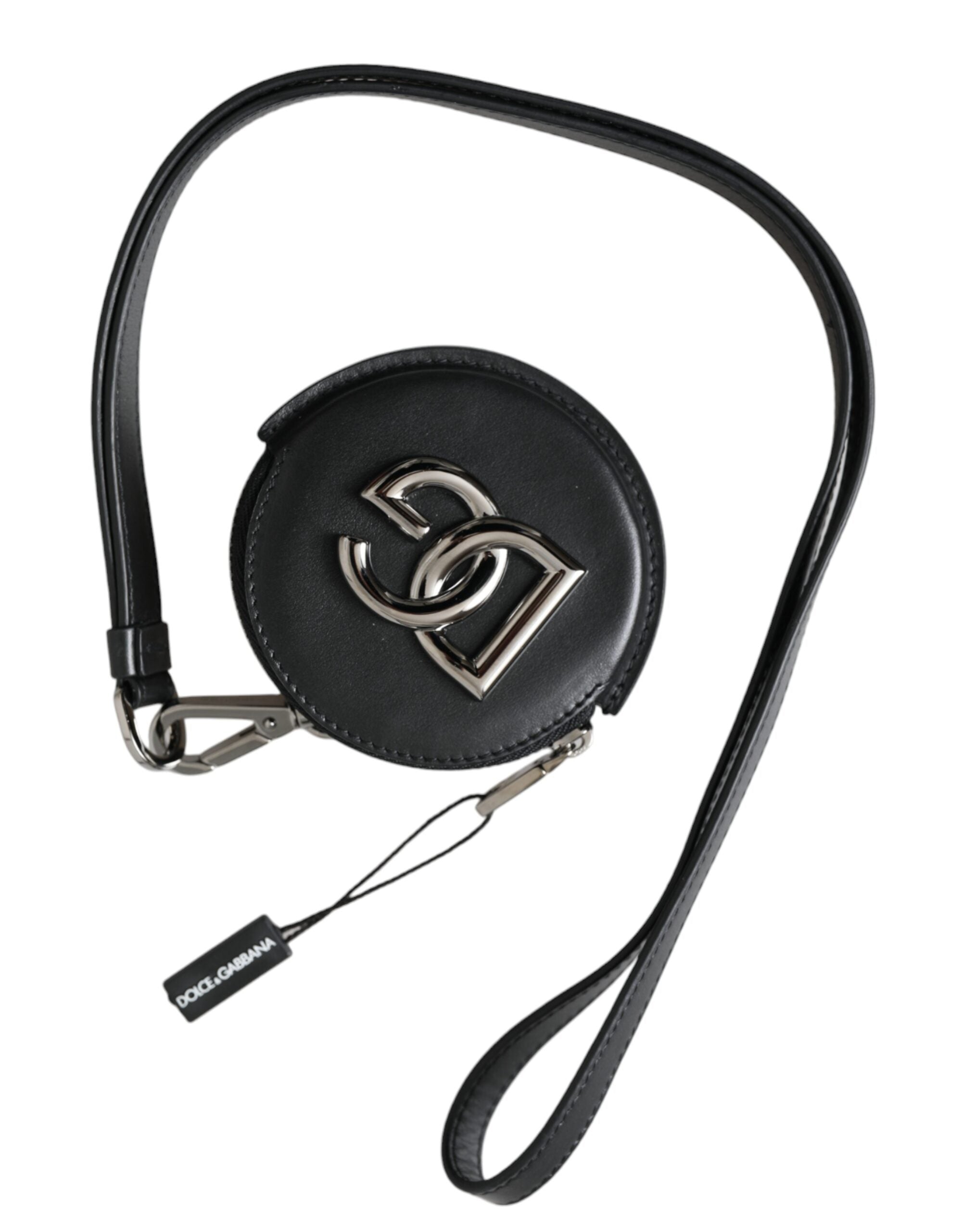 Porte-monnaie Dolce & Gabbana rond noir
