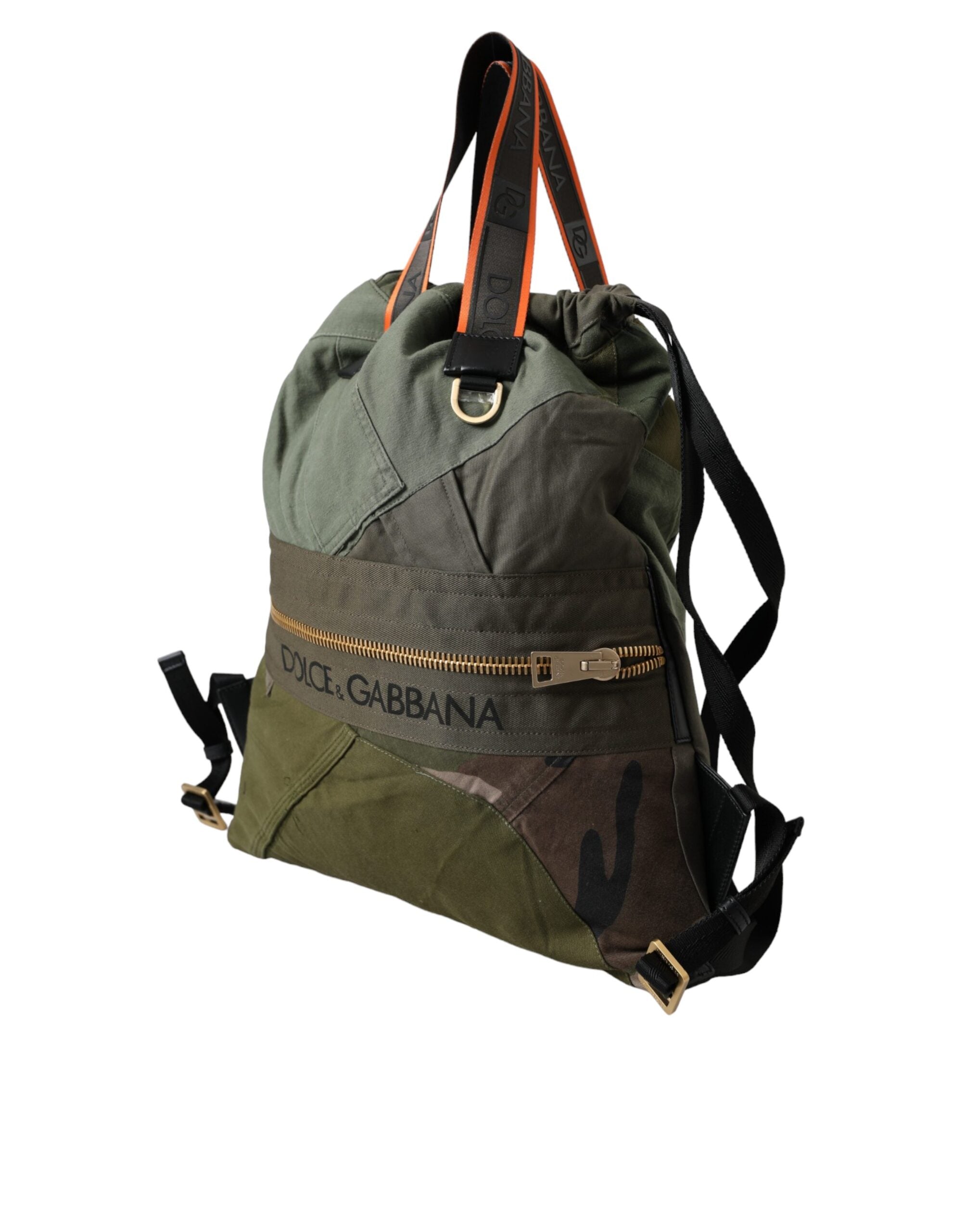 Rucksack Dolce & Gabbana camouflage vert militaire