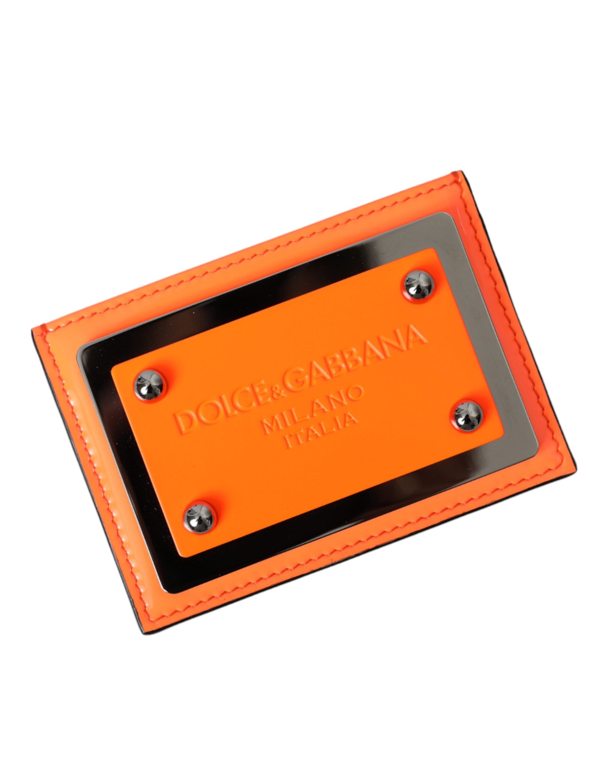 Portefeuille Dolce & Gabbana Card holder orange et noir