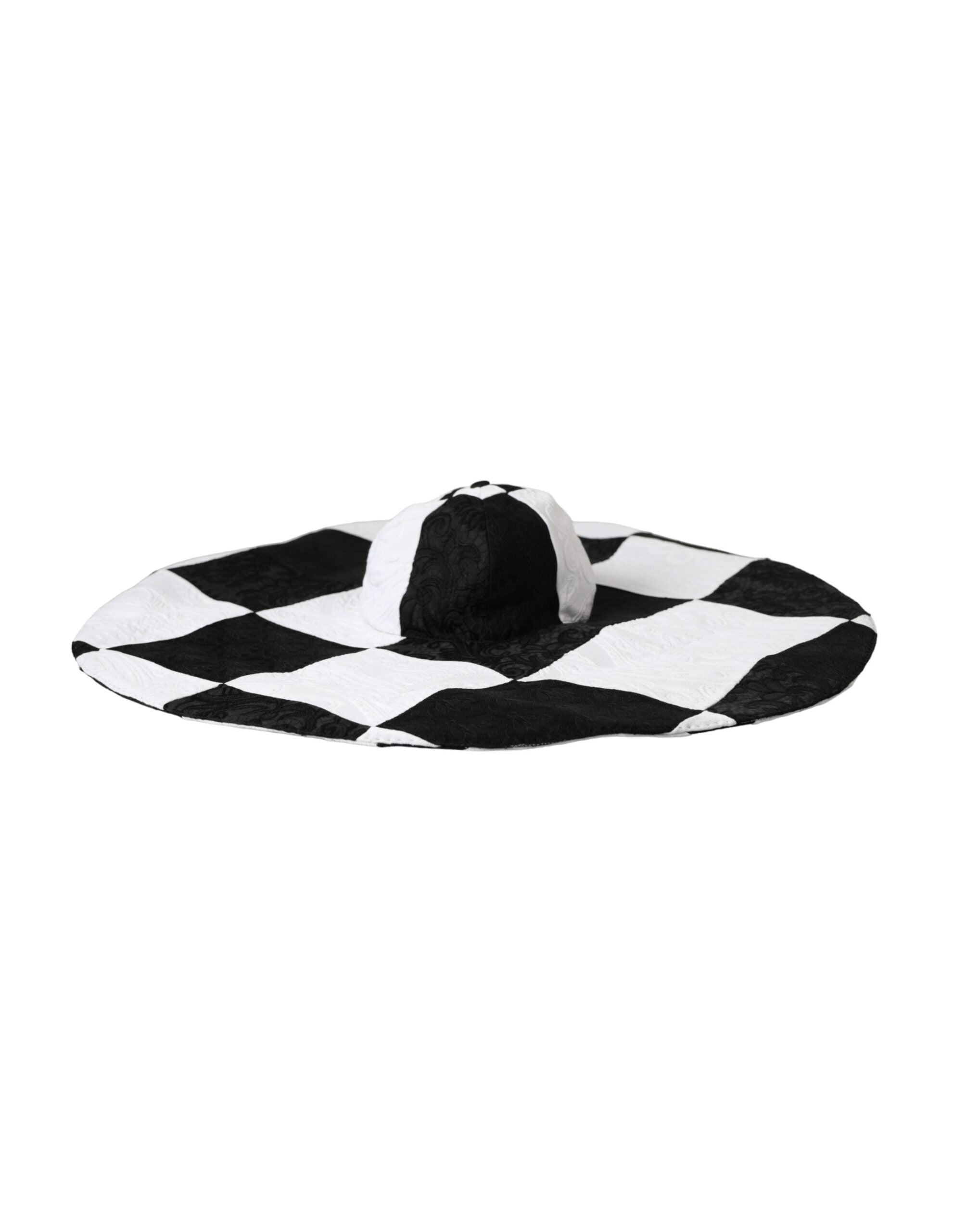 Chapeau Dolce & Gabbana à rayures noires et blanches