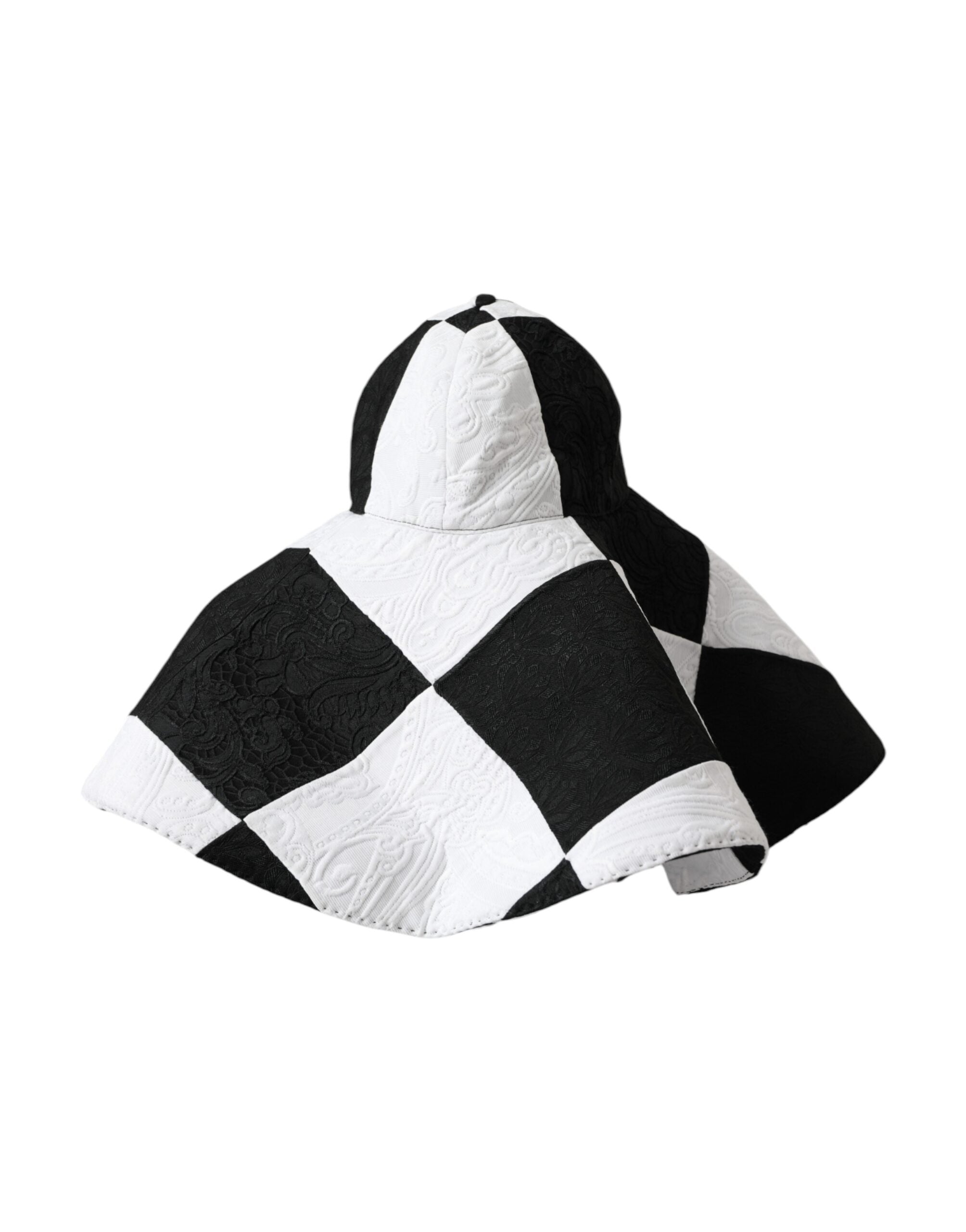Chapeau Dolce & Gabbana à rayures noires et blanches
