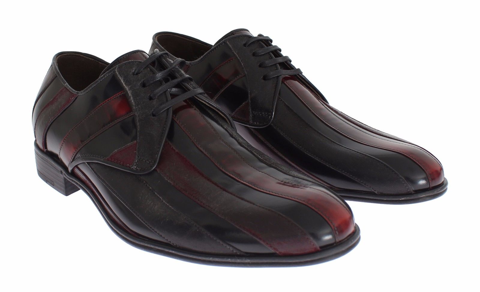 Chaussures Dolce & Gabbana formelles bordeaux et noires