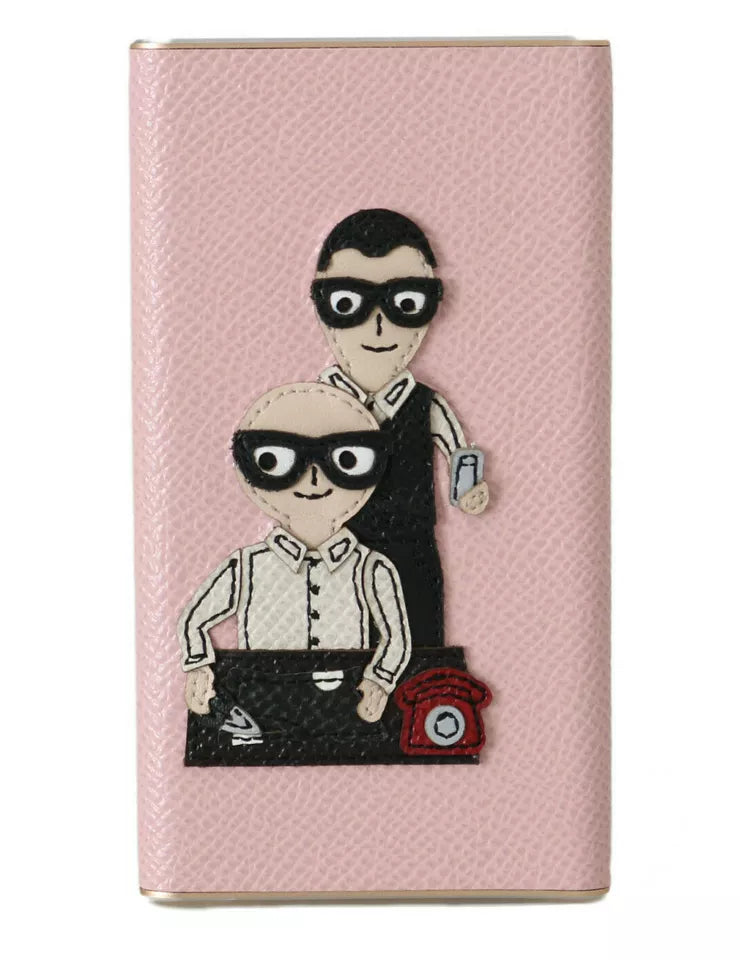 Chargeur Dolce & Gabbana Power Bank rose et doré