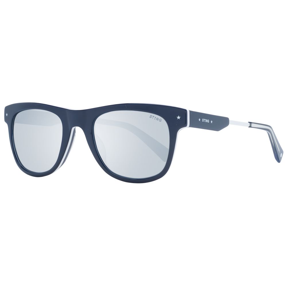 Lunettes de soleil Blue men carrées bleues