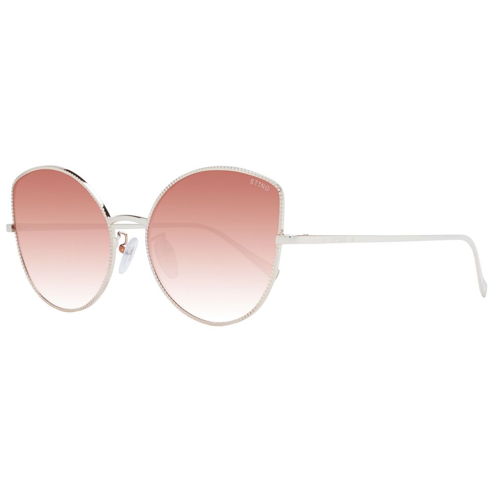 Lunettes de soleil Rose Gold miroir rouges