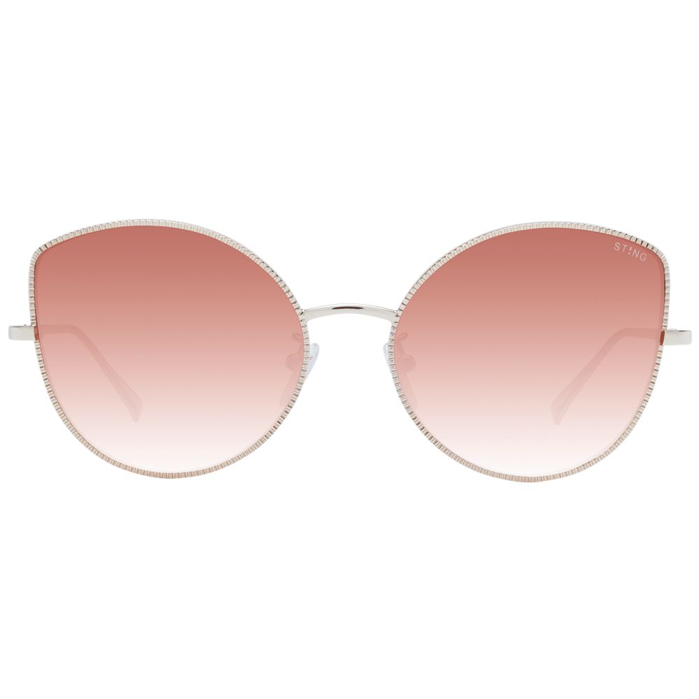 Lunettes de soleil Rose Gold miroir rouges