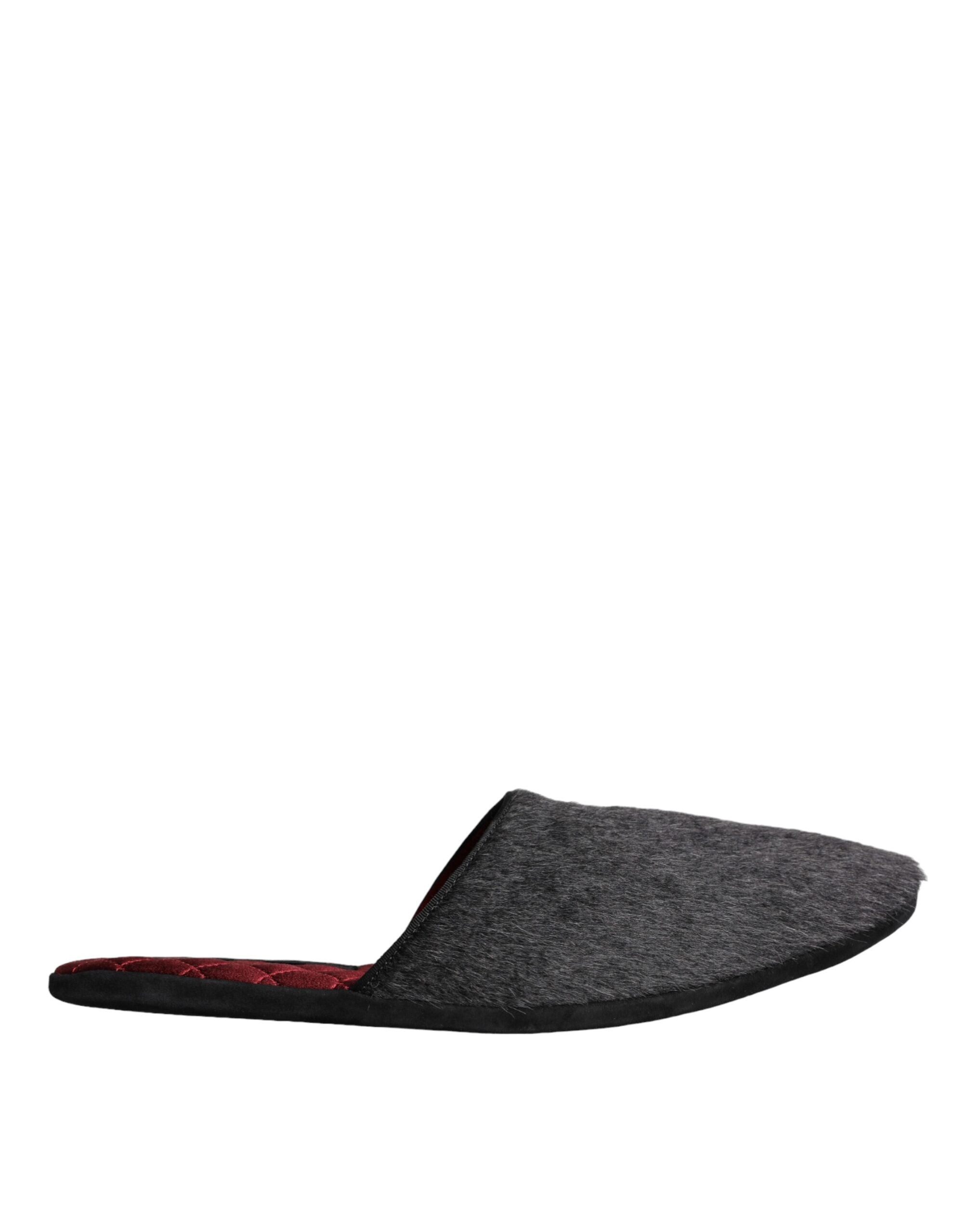 Sandales Dolce & Gabbana en cuir marron et noir