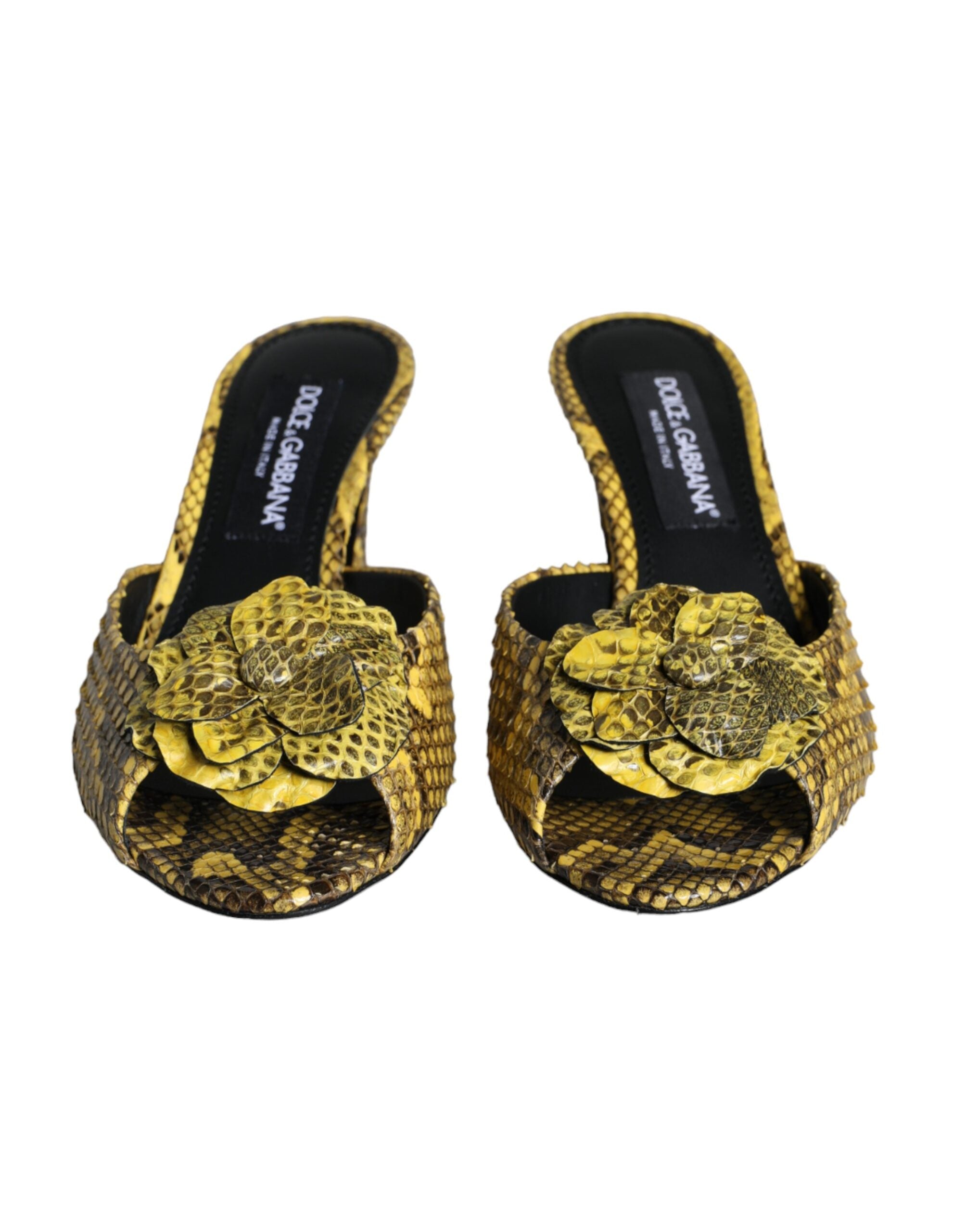 Sandales Dolce & Gabbana jaunes