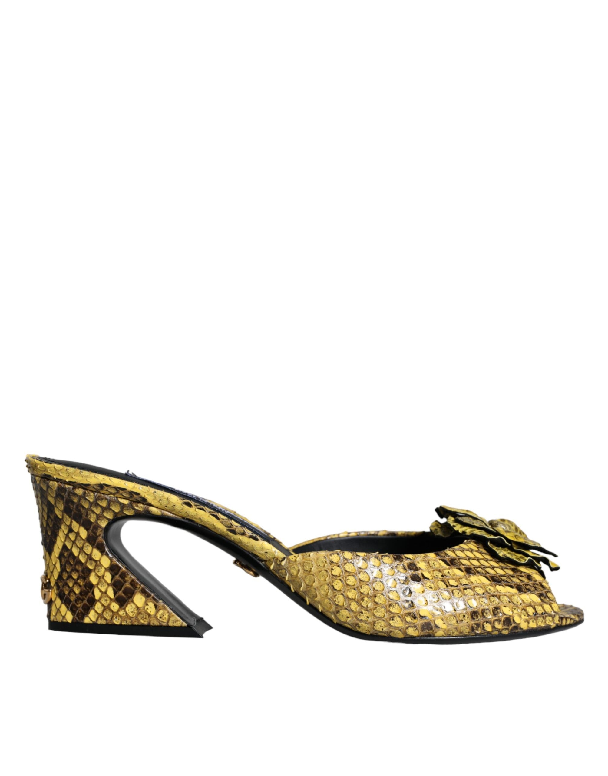 Sandales Dolce & Gabbana jaunes