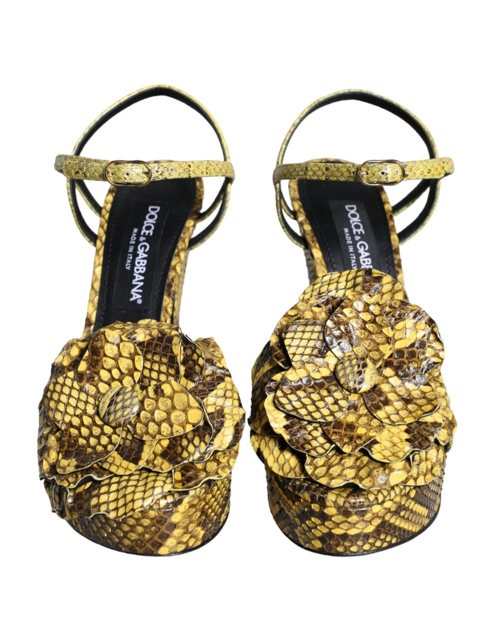 Sandales Dolce & Gabbana jaunes