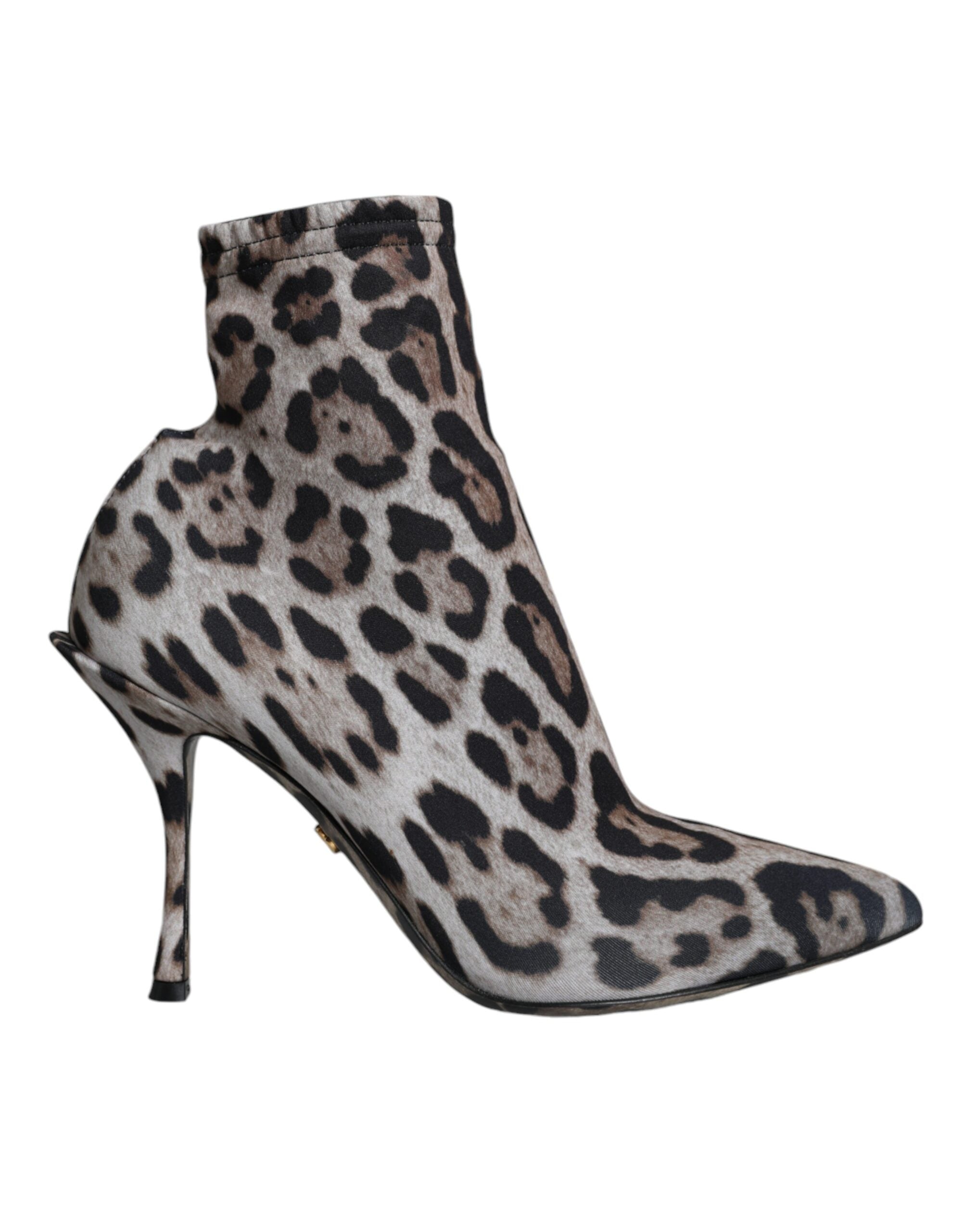 Bottines Dolce & Gabbana leopard gris