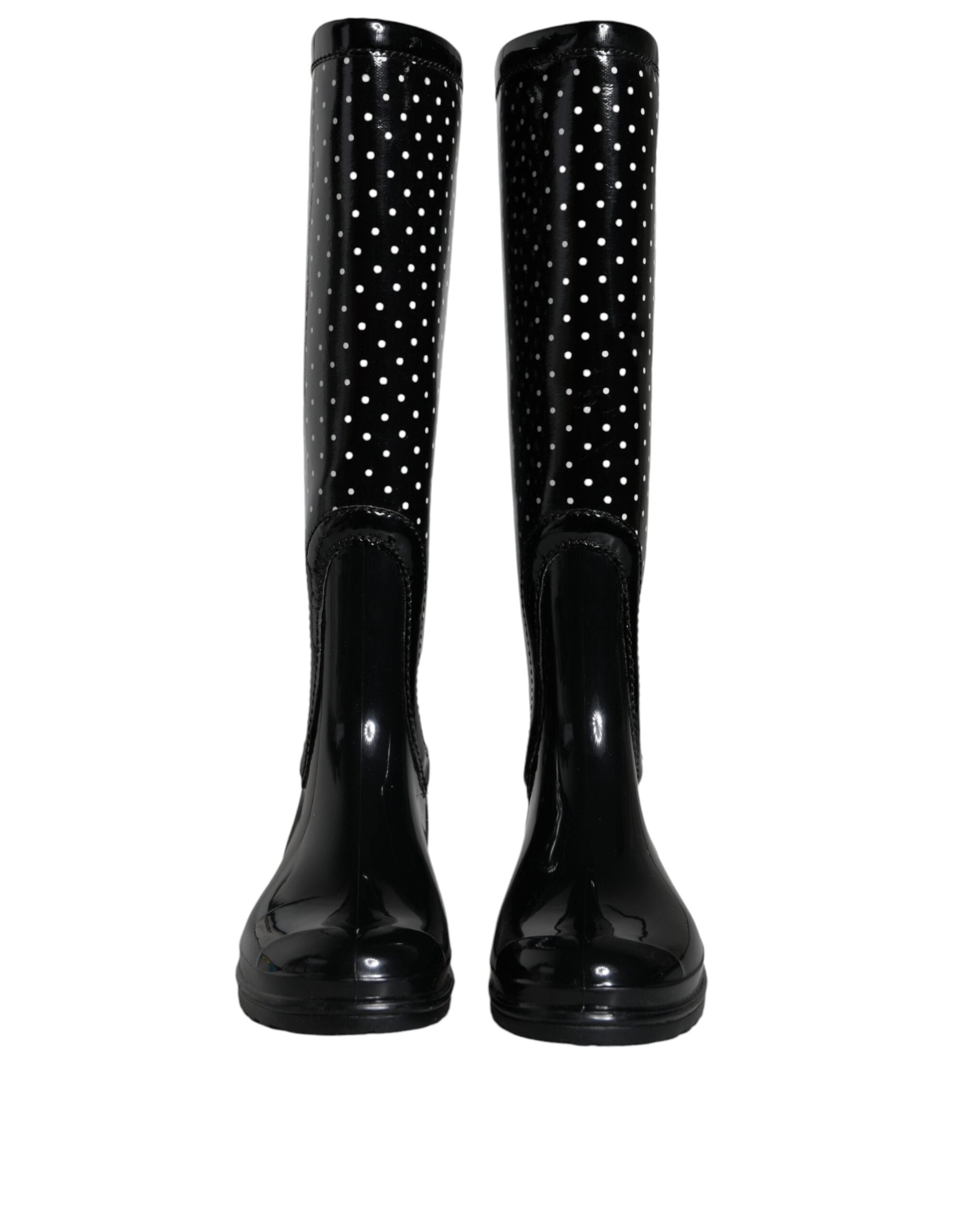 Bottines Dolce & Gabbana polka noires