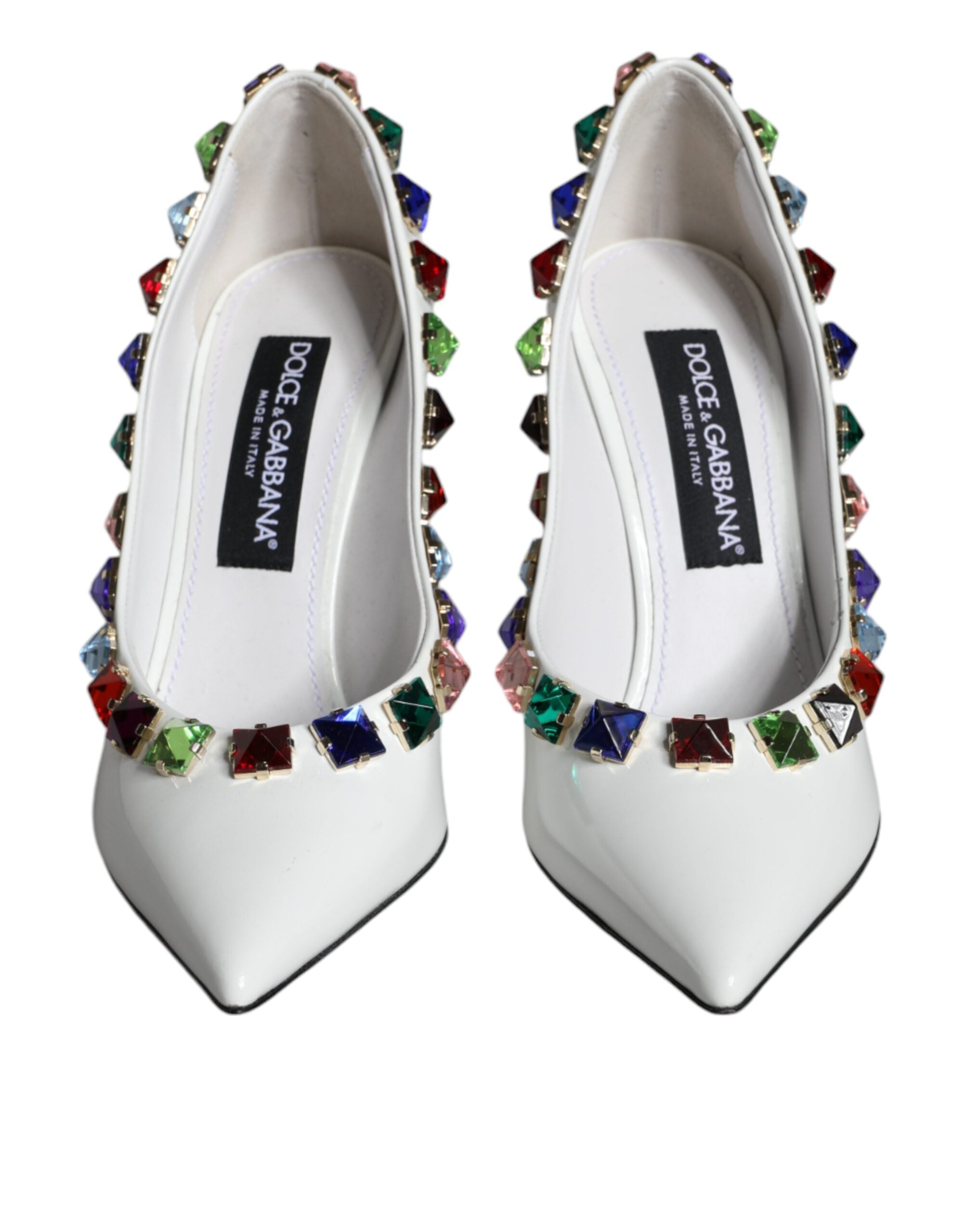 Pumps Dolce & Gabbana blanches cristaux