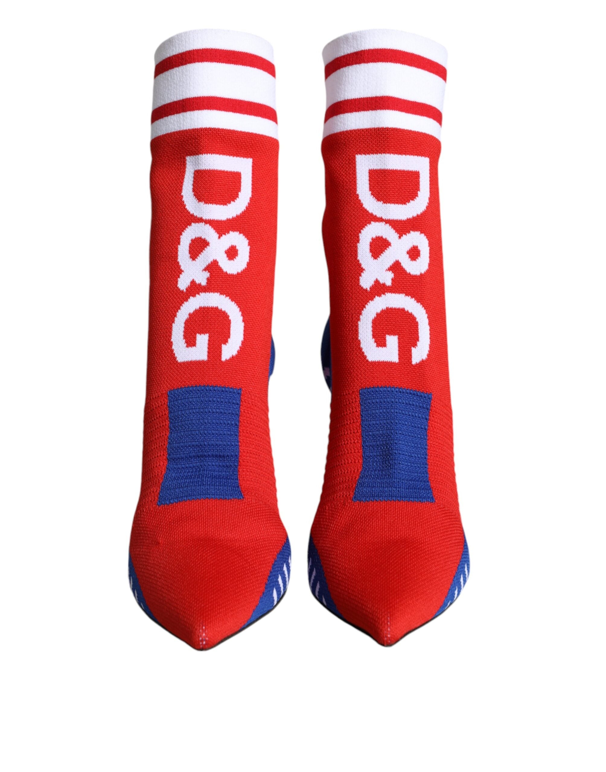 Bottines Dolce & Gabbana rouges et bleues